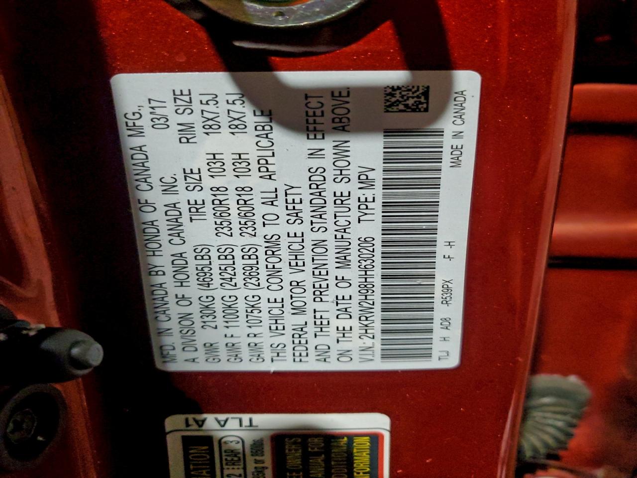 Honda Crv Touring Image 13